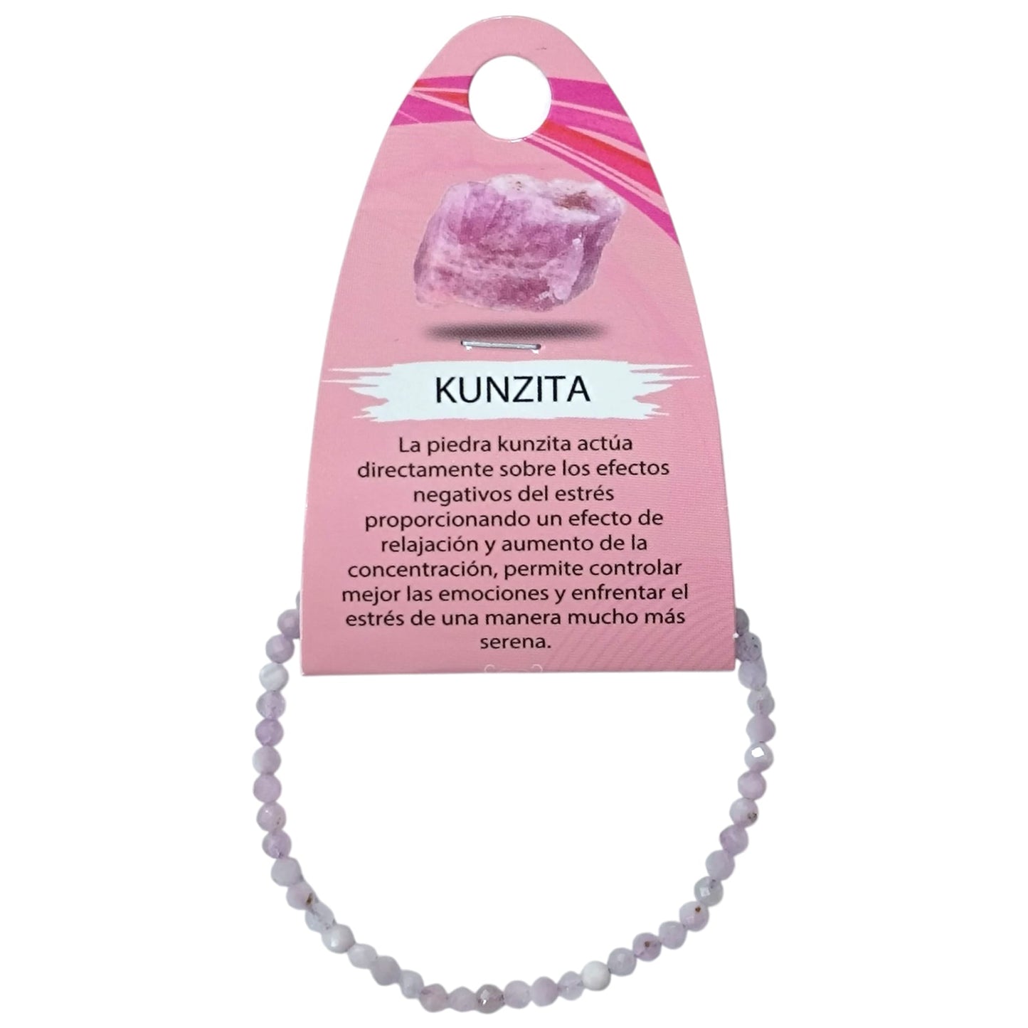 Pulsera Facetada Piedra Natural Kunzita 3 mm Ref: 600604219