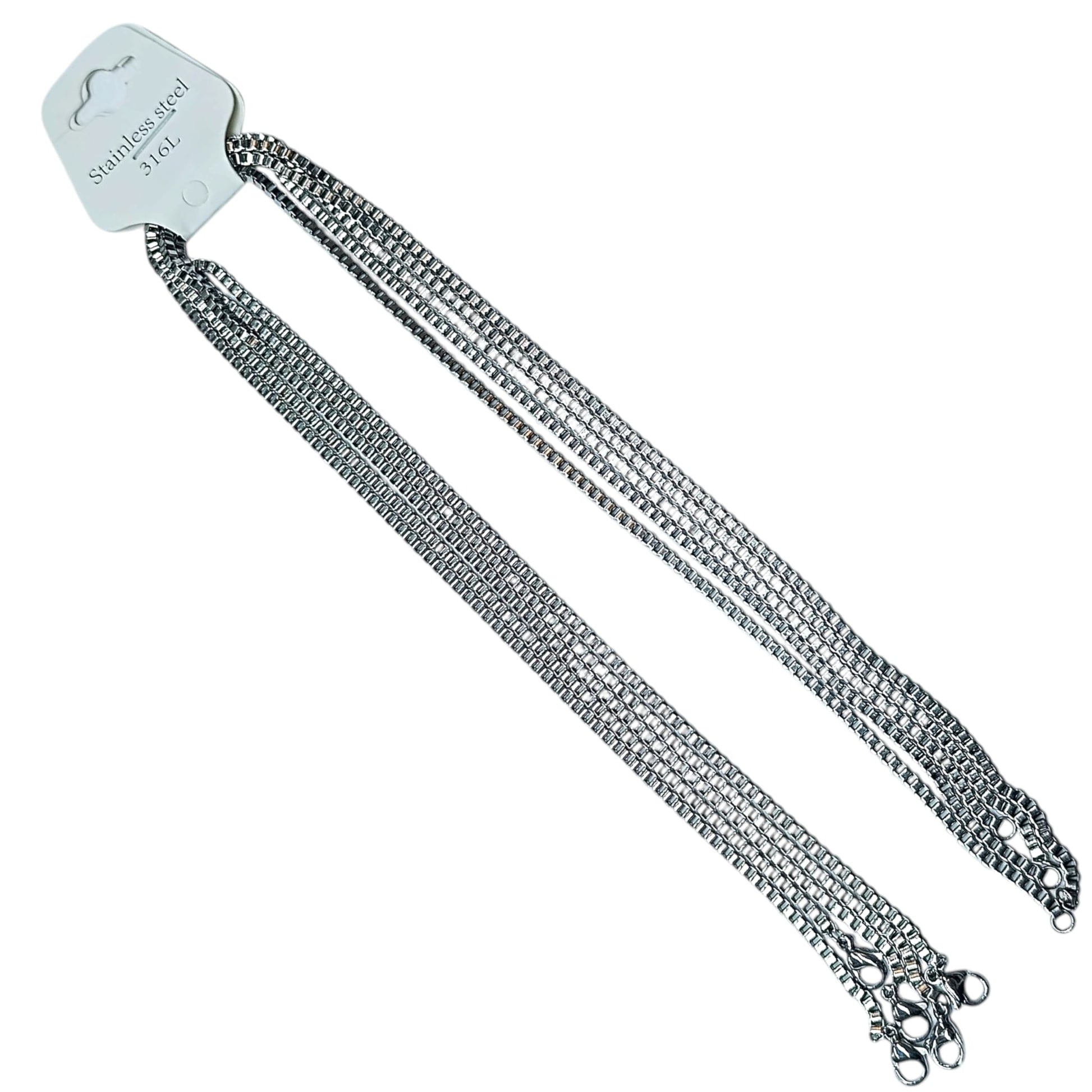 Paquete 5 Cadenas Acero 70 CMS Grosor 2.5X2.5 mm Aprox 600103825 BS232 - stonez