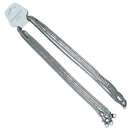 Paquete 5 Cadenas Acero 70 CMS Grosor 2.5X2.5 mm Aprox 600103825 BS232 - stonez