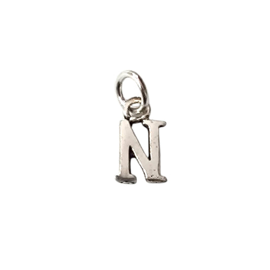 Colgante De Plata 925 Letra N 10 mm Aporx 55293-14