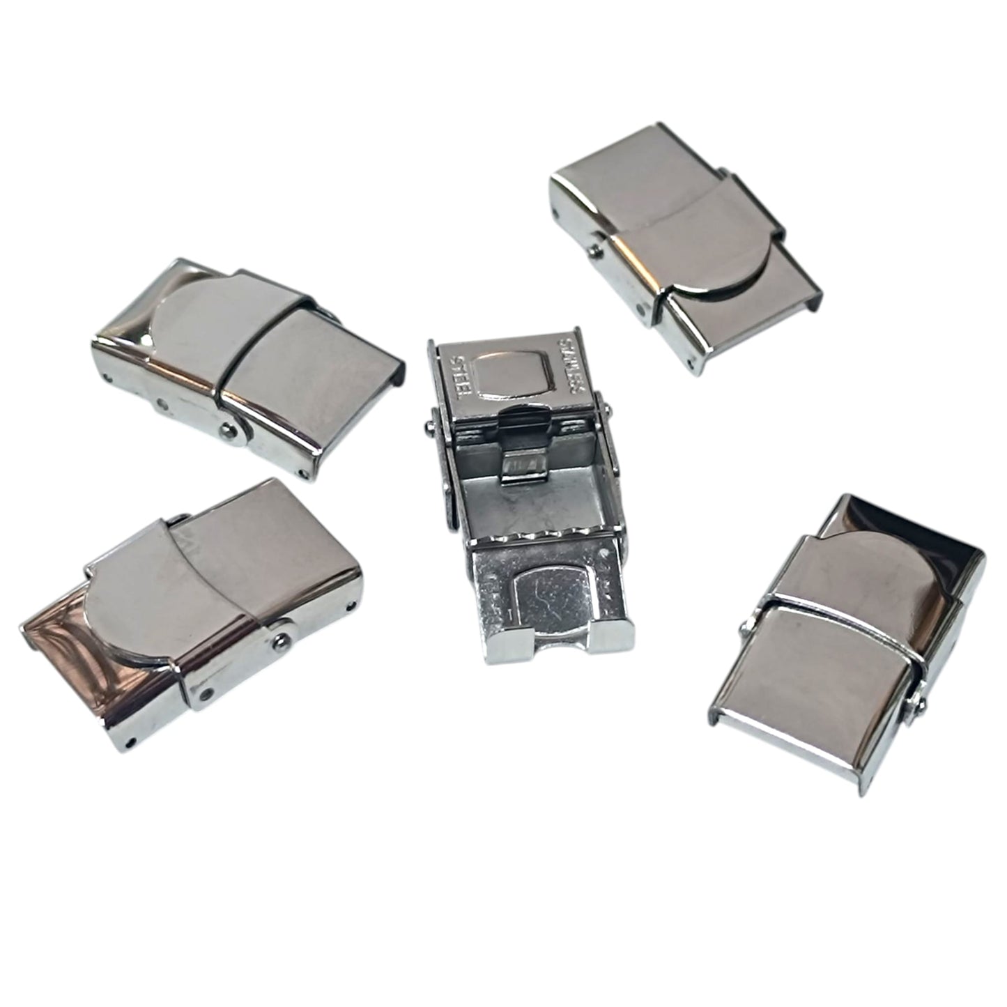 Paquete 5 Pcs Cierre Acero Plano 12X3 mm  Ref 60010681