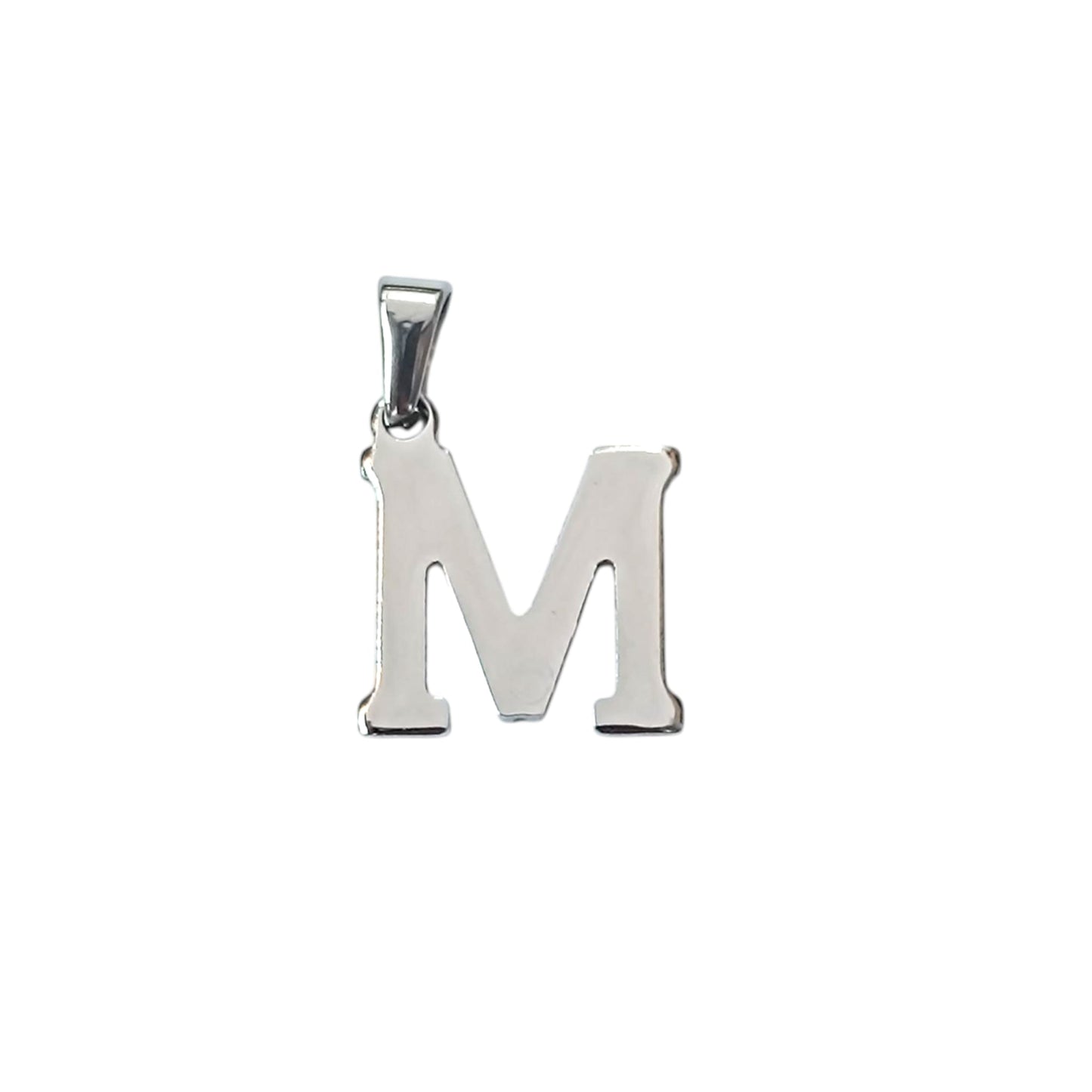 Colgante Acero Letra M Tamaño 2 Cms Aprox Ref: 33392