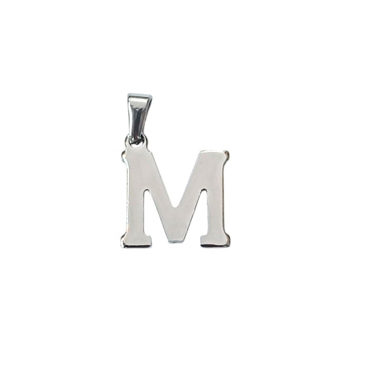 Colgante Acero Letra M Tamaño 2 Cms Aprox Ref: 33392