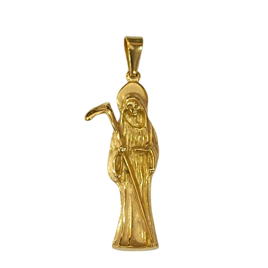 Colgante Acero Dorado Santa Muerte 50 mm REF 600104128-06