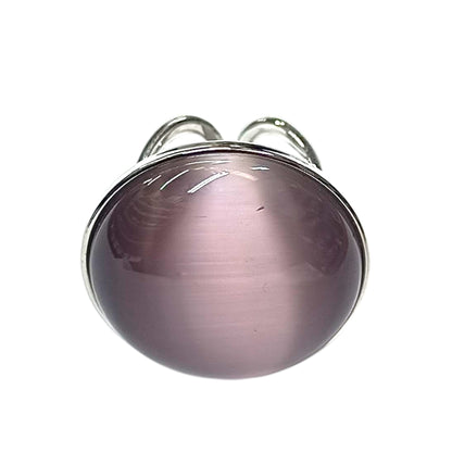 Anillo Adaptable Ojo De Gato Metal Baño Rodio ref 10