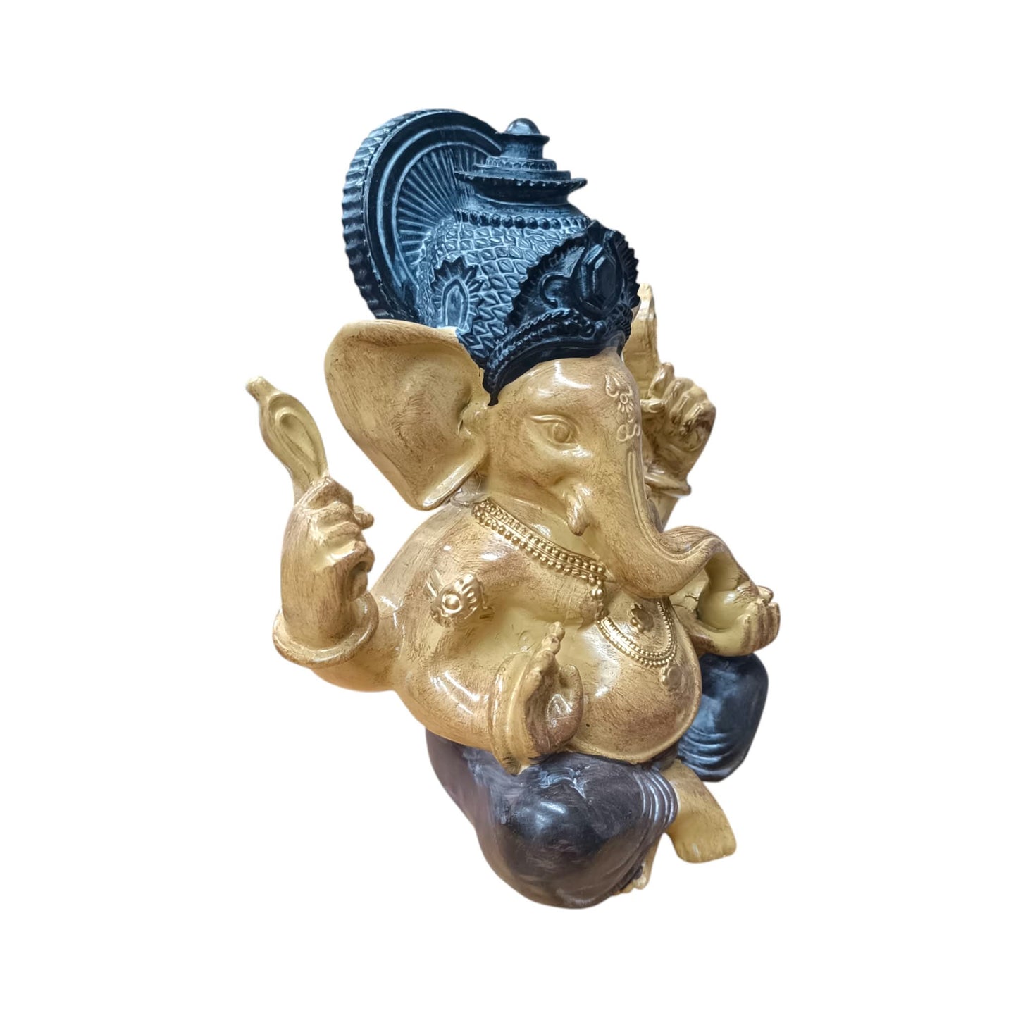 Figura Ganesha En Resina 24 Cms Aprox Color Negro/Marron Ref: 600104478