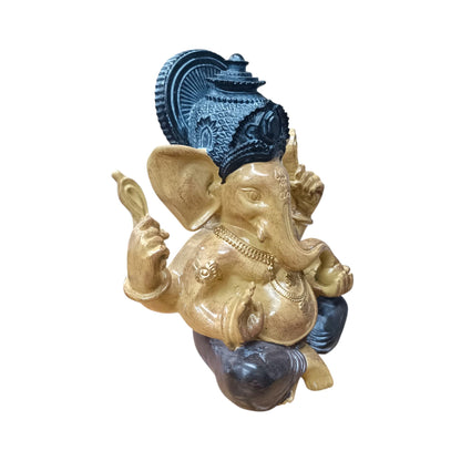 Figura Ganesha En Resina 24 Cms Aprox Color Negro/Marron Ref: 600104478