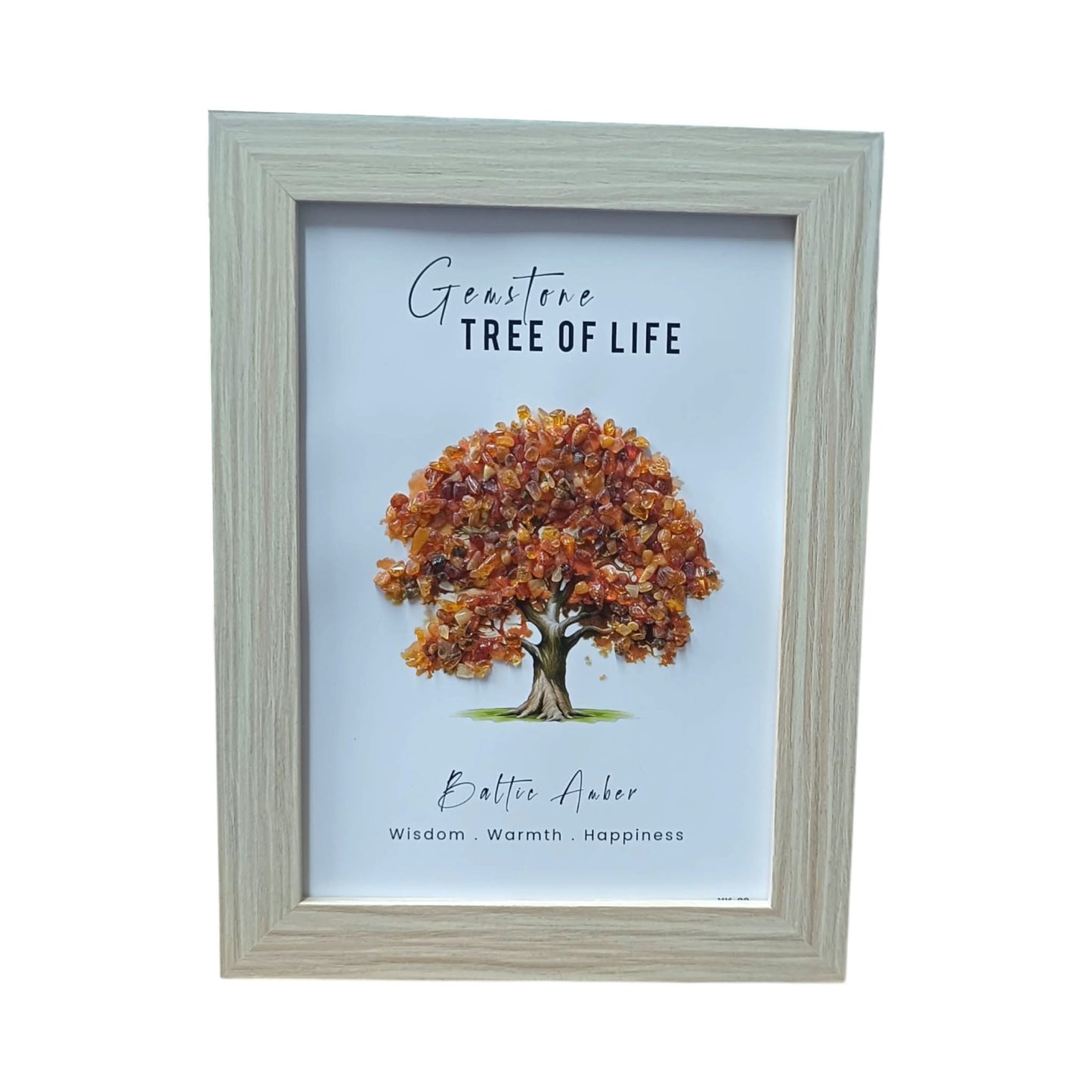 Cuadro Decoracion Arbol Con Minerales Chips Piedra Carneola 21x15 Cms Ref: 600104521