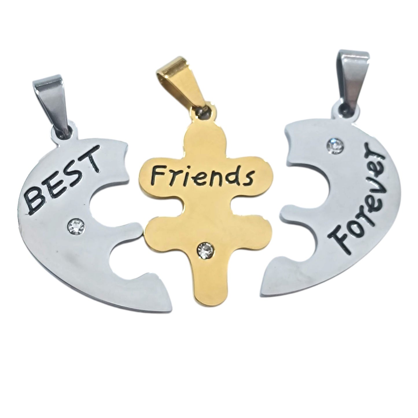 Colgante Triple Corazon Puzzle 30 mm 32539-02