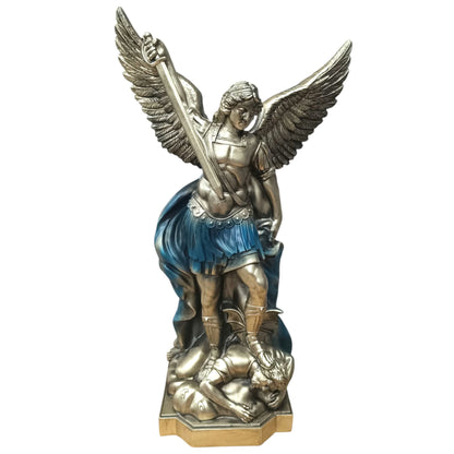 Figura Arcangel San Miguel 40 Cms Aprox Color Azul 600104469