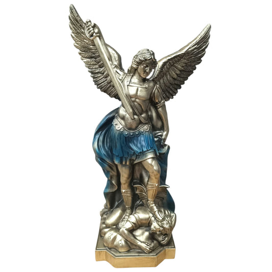 Figura Arcangel San Miguel 40 Cms Aprox Color Azul 600104469