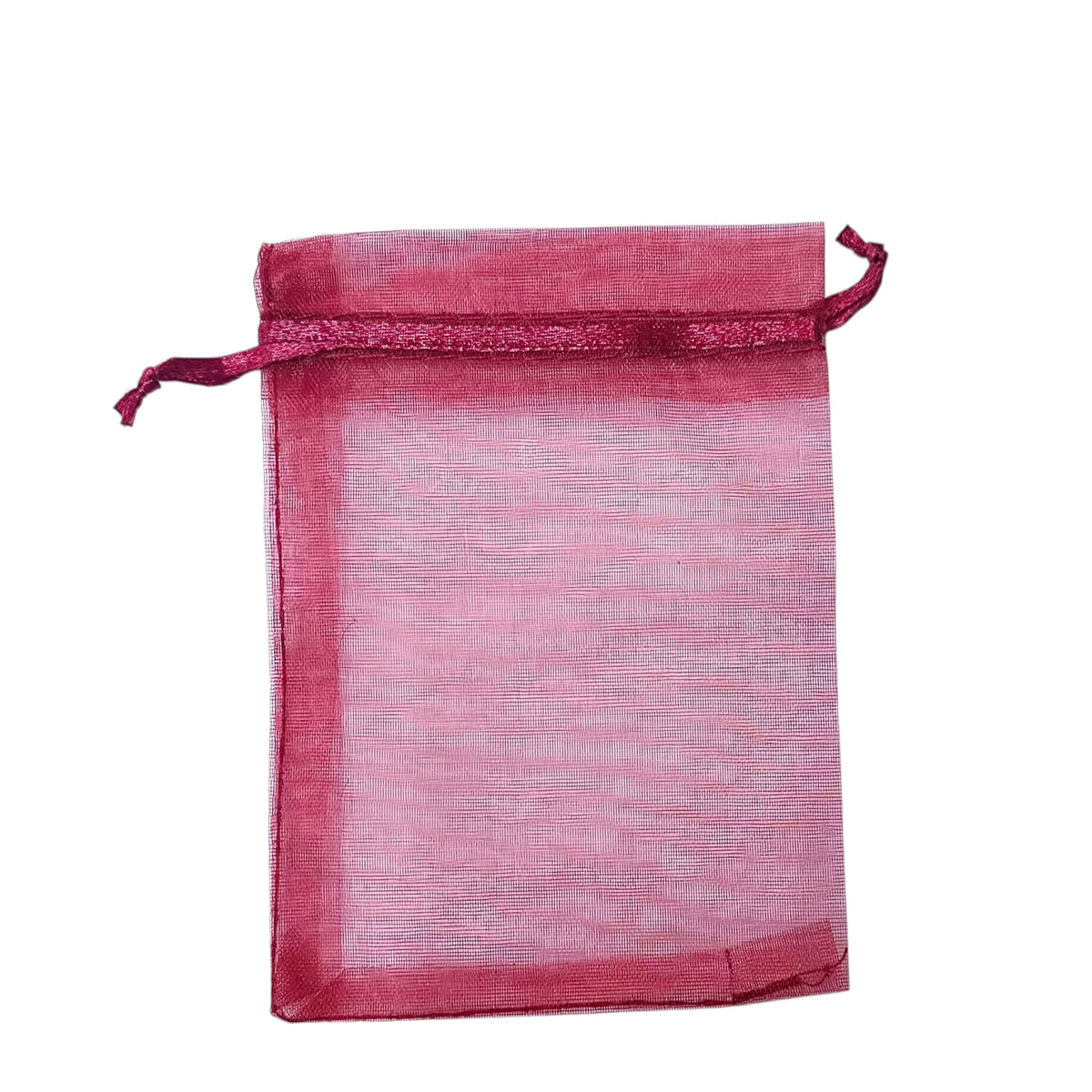 Paquete 100 Bolsas Organza Color Burdeos 9x12 Cms Aprox 600104581