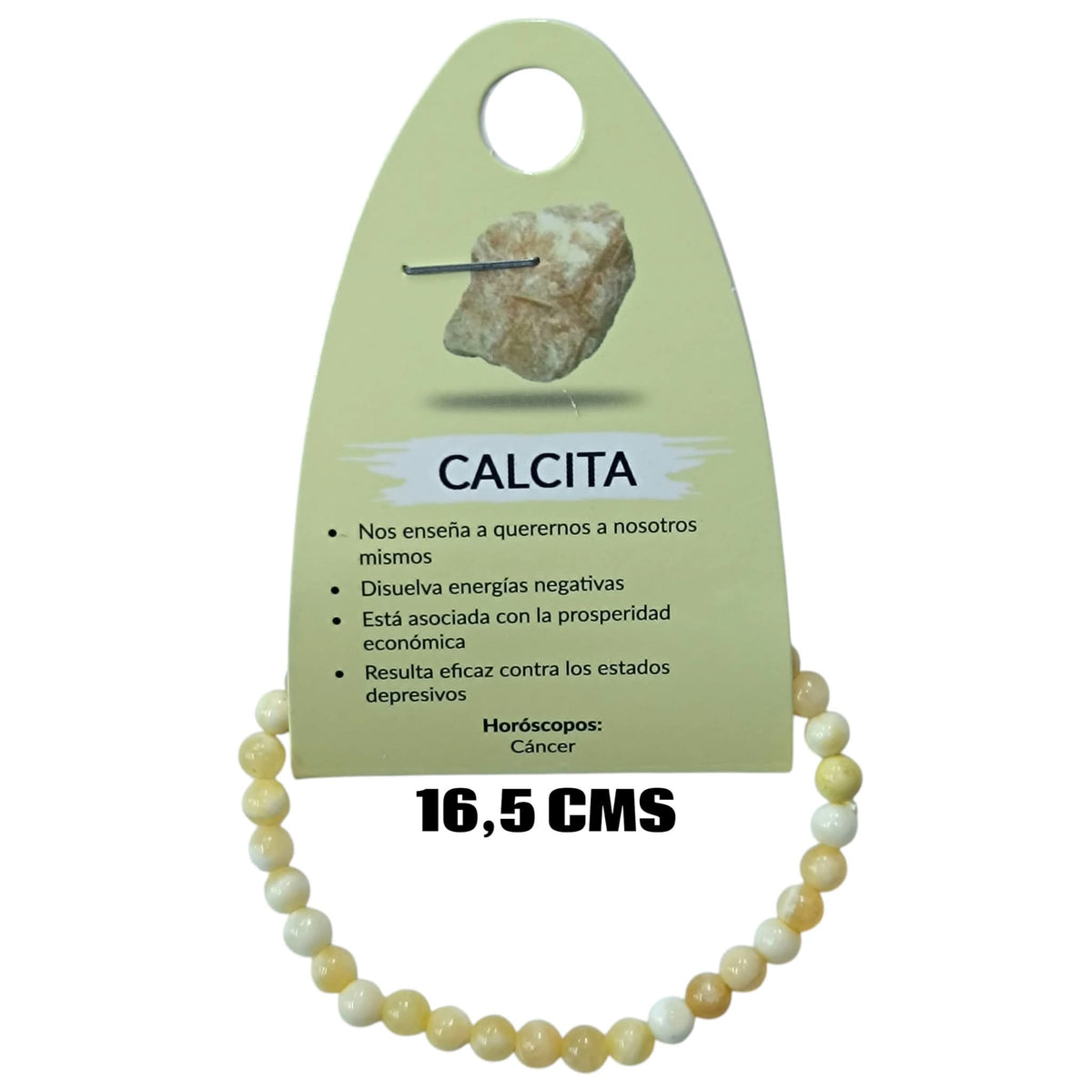 Pulsera Elastica Infantil 16,5 Cms Aprox Piedra Calcita 4 mm 600104508-86