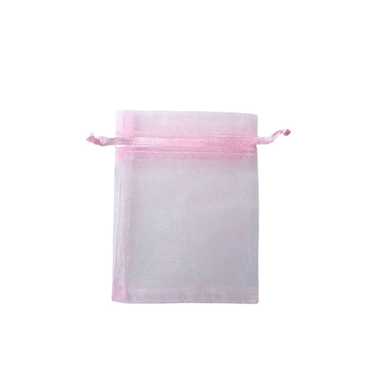 Paquete 100 Bolsas Organza Color Rosa 7x9 Cms Aprox 600104580