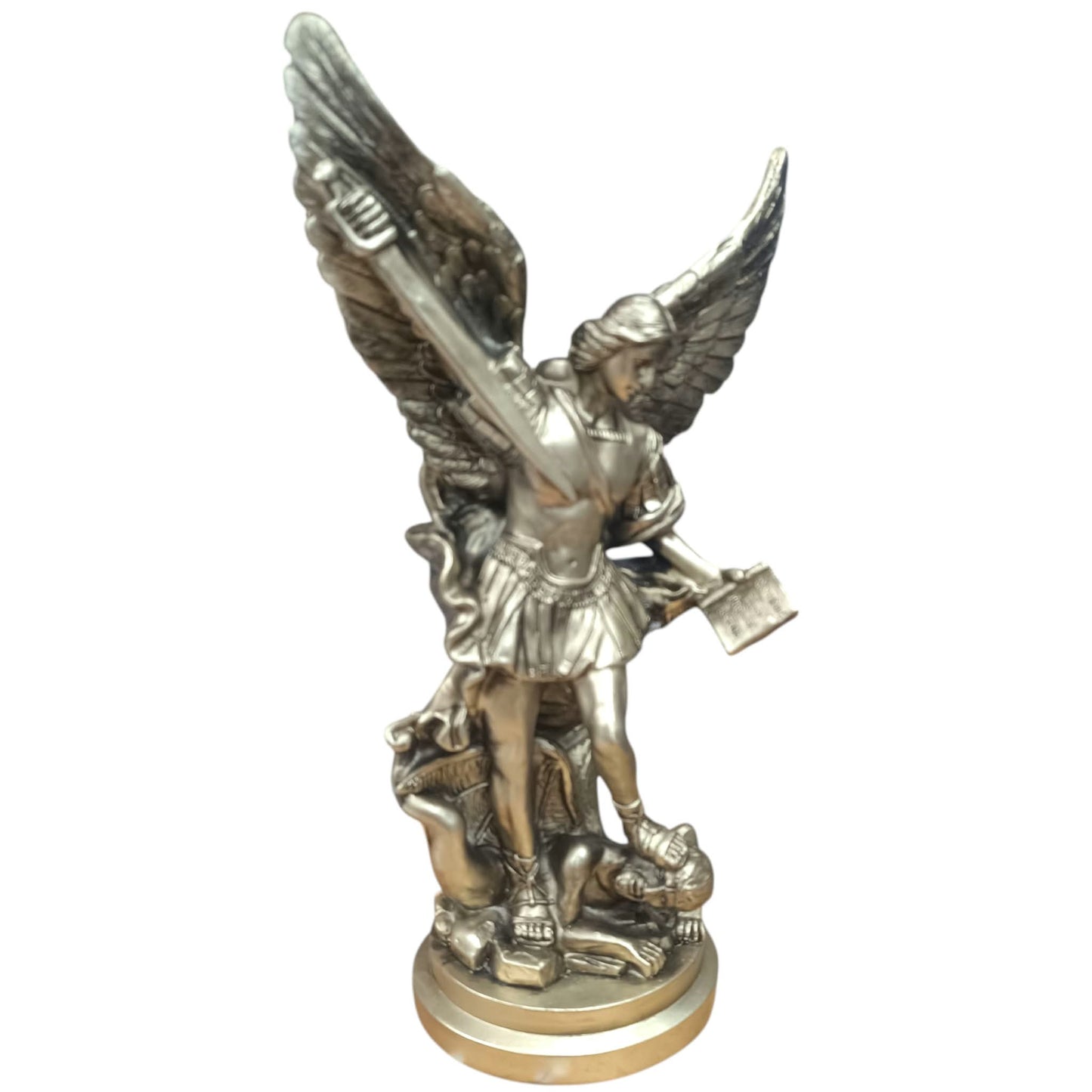 Figura Arcangel San Miguel 40 Cms Aprox Color Dorado 600104470