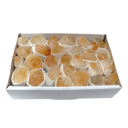 Caja Puntas Piedra Natural Citrino 1 kilo Aprox - stonez