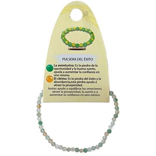 Pulsera Combinada Pulsera Del Exito Aventurina Citrino 3 mm Facetada REF: 70211