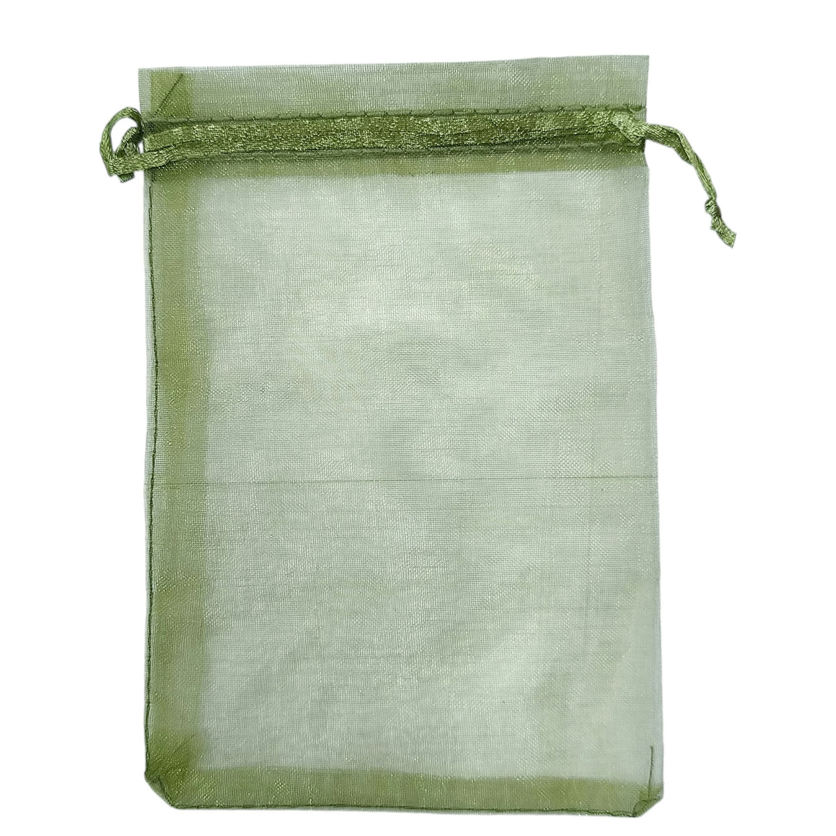 Paquete 100 Bolsas Organza Color Verde 10x15 Cms Aprox 600104582