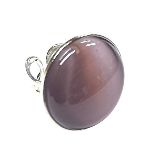 Anillo Adaptable Ojo De Gato Metal Baño Rodio ref 10