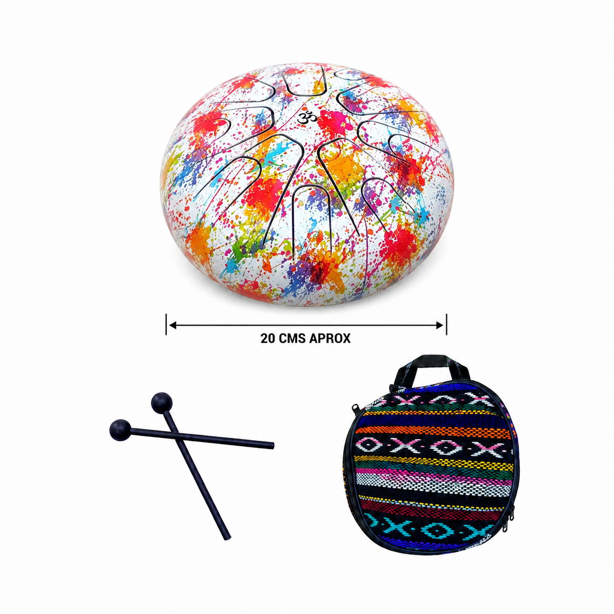 Tambor De Lenguas 8" Pulgadas 20 Cms Aprox  600304392