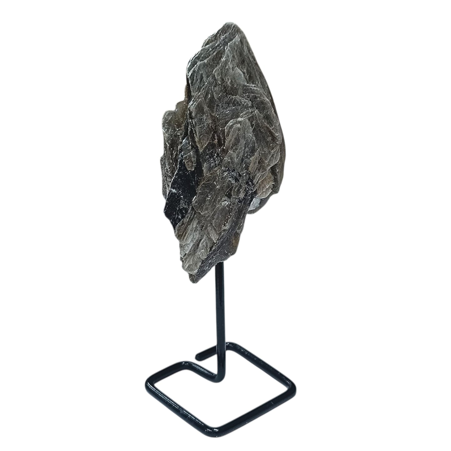 Piedra Natural Mica En Bruto Con Base De Metal Altura 10 Cms Aprox (La Pieza Puede Ser Ligeramente Diferente A La Foto) Ref: 401004231