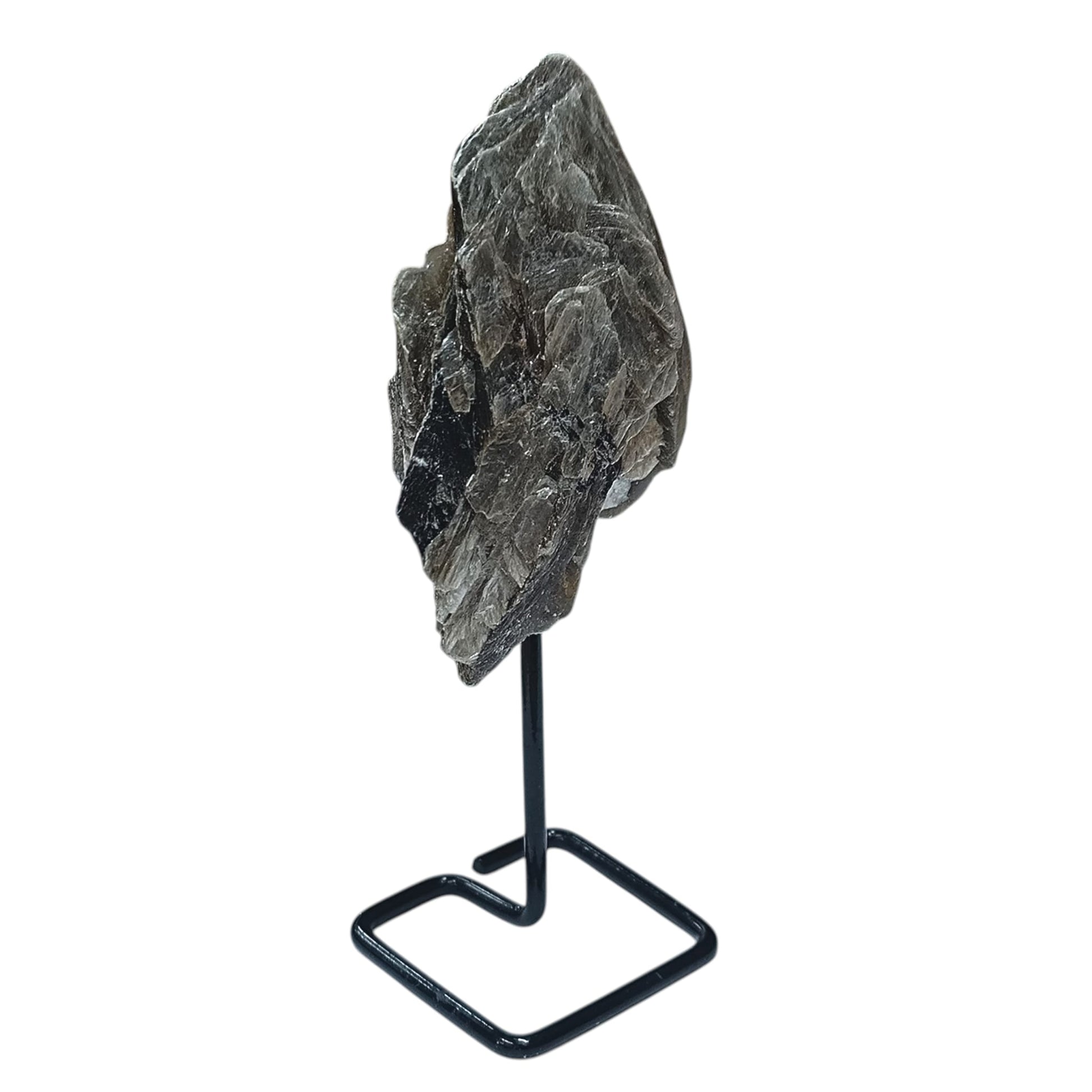 Piedra Natural Mica En Bruto Con Base De Metal Altura 10 Cms Aprox (La Pieza Puede Ser Ligeramente Diferente A La Foto) Ref: 401004231