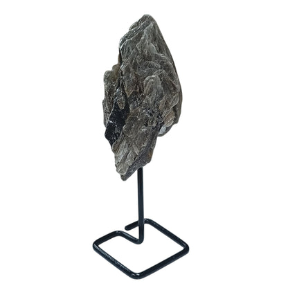 Piedra Natural Mica En Bruto Con Base De Metal Altura 10 Cms Aprox (La Pieza Puede Ser Ligeramente Diferente A La Foto) Ref: 401004231