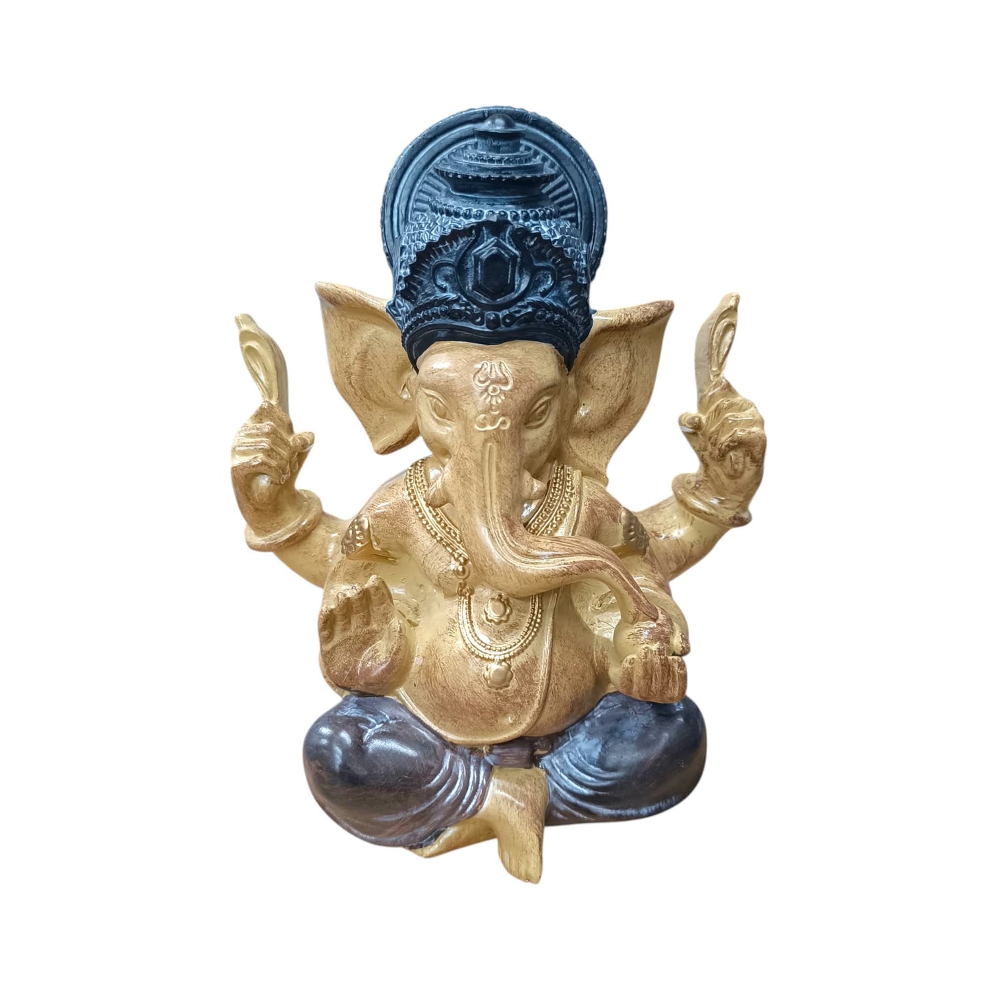 Figura Ganesha En Resina 24 Cms Aprox Color Negro/Marron Ref: 600104478
