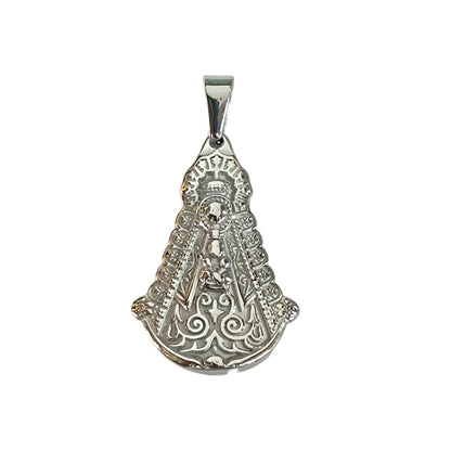 Colgante Acero Virgen Del Rocio 40 mm REF 600104129-08