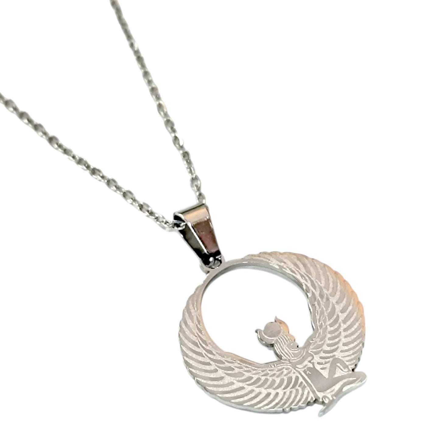 600103610-02  Collar Acero Isis Cadena 40+5 Cms