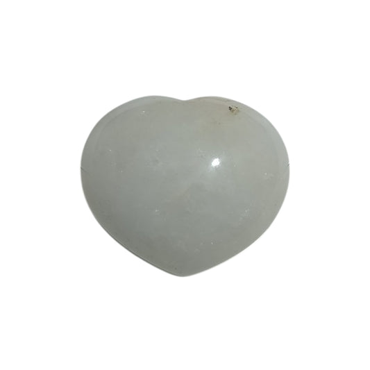 600104126 Corazón Mineral Cuarzo Blanco 4,5 Cms Aprox