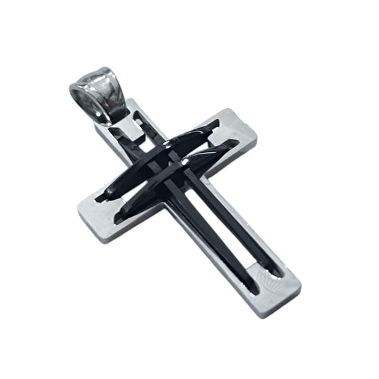 Colgante Acero Cruz 30 mm 600103461-06