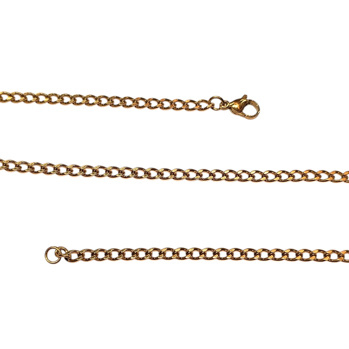Cadena Acero Dorado 50 CMS Grosor 3,5X2 mm Aprox 600103595 BS40 - stonez