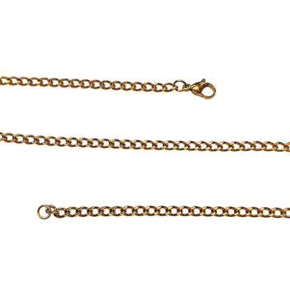 Cadena Acero Dorado 50 CMS Grosor 3,5X2 mm Aprox 600103595 BS40 - stonez