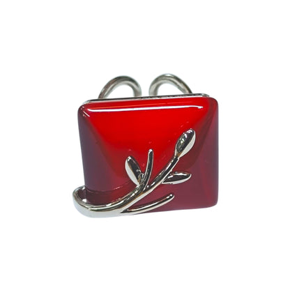 Anillo Adaptable Ojo De Gato Metal Baño Rodio ref 4