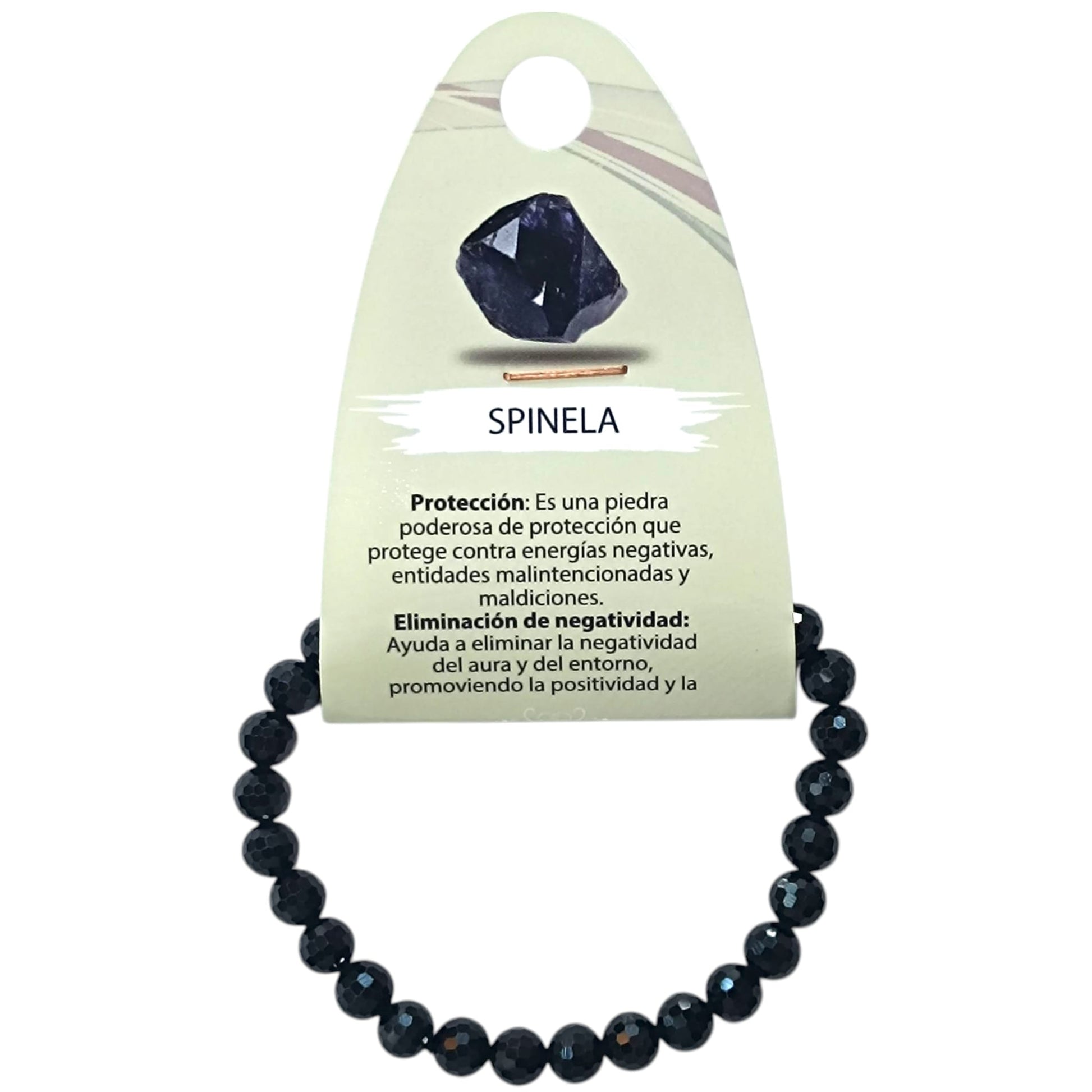 Pulsera Facetada Piedra Natural Espinela 6 mm Ref: 600604315