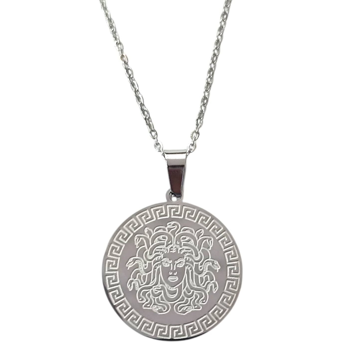 600103610-01  Collar Acero Medusa Cadena 40+5 Cms