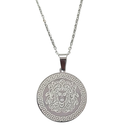 600103610-01  Collar Acero Medusa Cadena 40+5 Cms