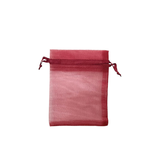 Paquete 100 Bolsas Organza Color Burdeos 7x9 Cms Aprox 600104580